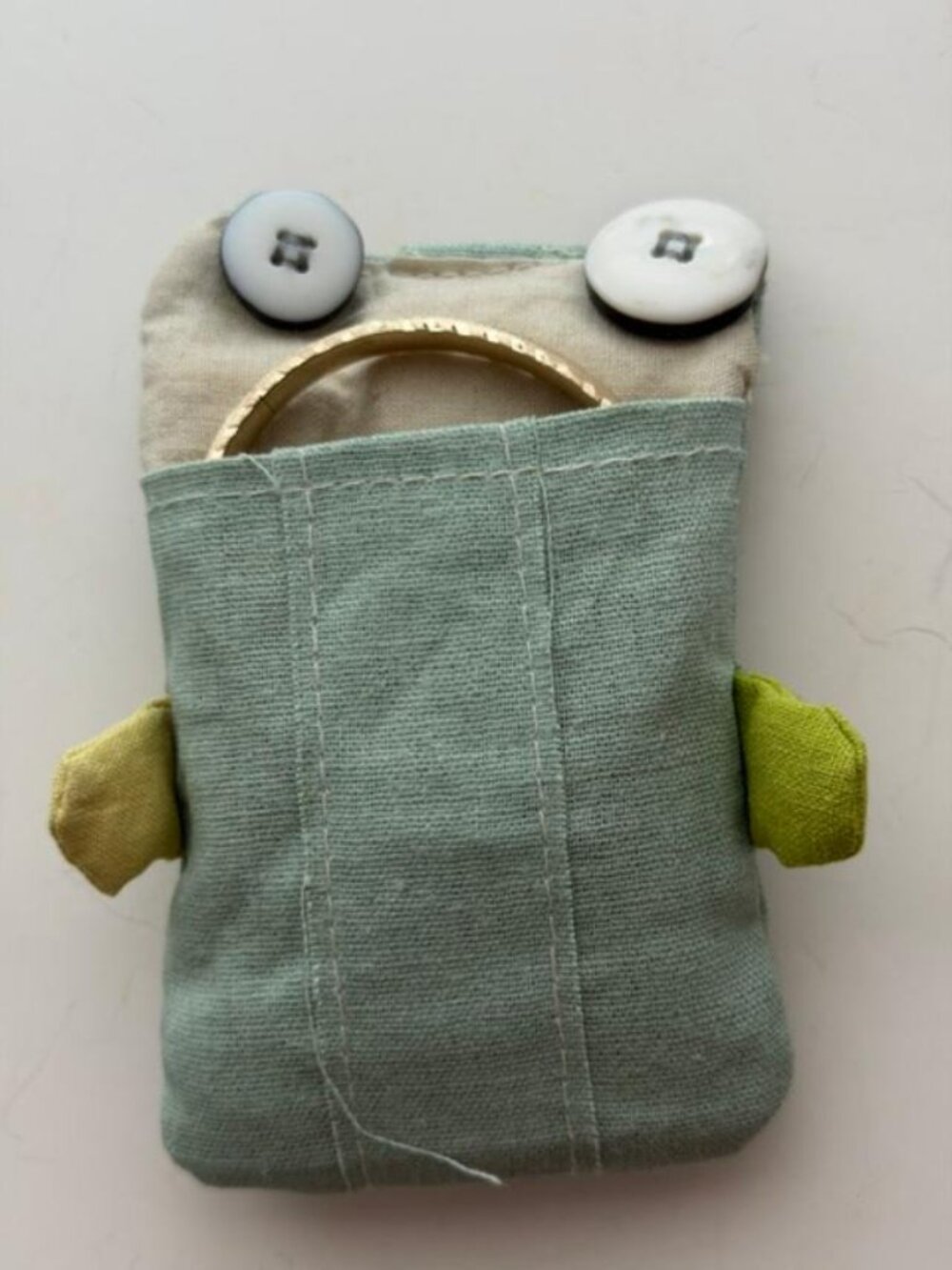 Fun Frog Pocket for You or Your Daughter to Carry Keys or a Credit Card or Phone - Picture 3 of 3